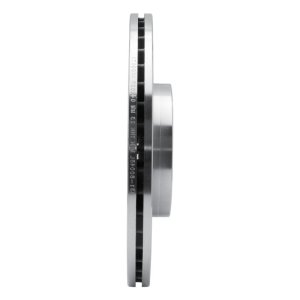 Mazda 3 Brake Rotor (1) - Front Right - R1 Concepts - Drilled & Slotted - Silver - `07-`13